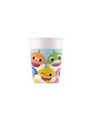 Kubeczki papierowe BABY SHARK 200 ml, 8 szt.