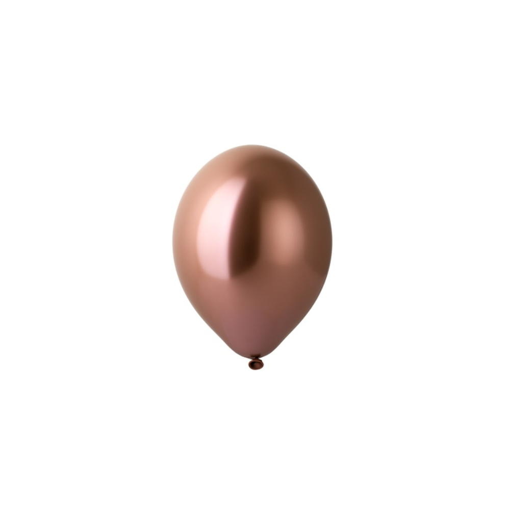 Balon lateksowy złoto różowy chrom