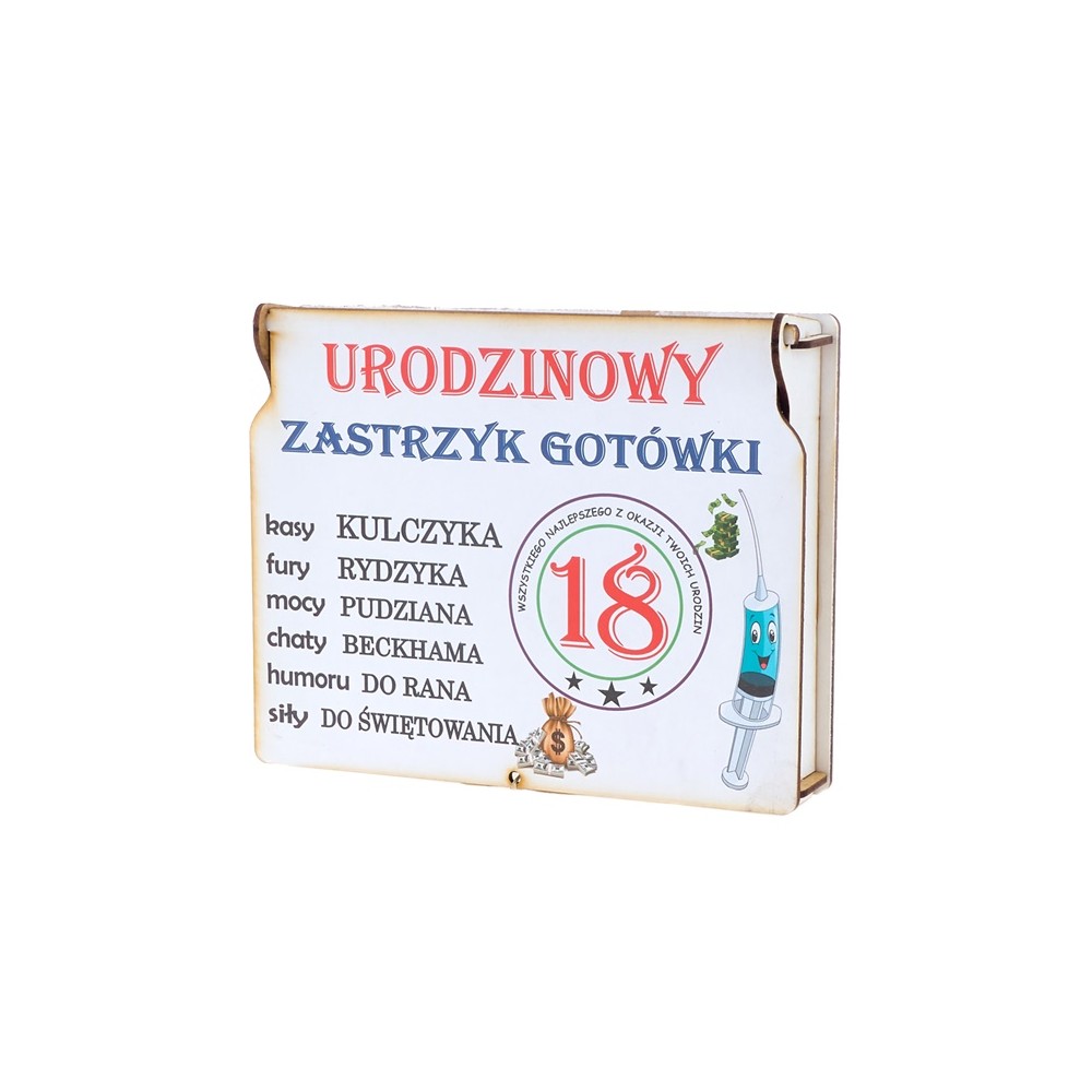 Skrzynka urodzinowy zastrzyk gotówki 18
