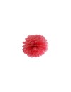 Pompon bibułowy, czerwony, 25cm