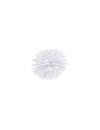 Pompon bibułowy, biały, 25cm