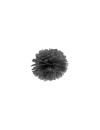 Pompon bibułowy, czarny , 25cm