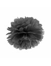 Pompon bibułowy, czarny , 35cm