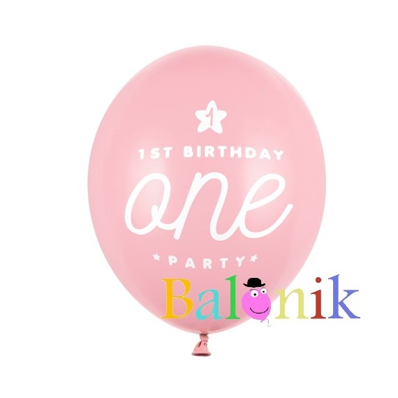 Balon lateksowy One różowy