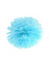 Pompon bibułowy, niebieski , 35cm