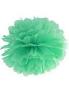 Pompon bibułowy, miętowy , 35cm