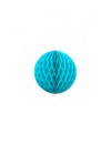 Honeycomb - dekoracja wisząca kula bibułowa turkusowa 10 cm