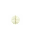 Honeycomb - dekoracja wisząca kula bibułowa kremowa 10 cm