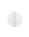 Honeycomb - dekoracja wisząca kula bibułowa biała 40 cm