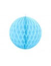 Honeycomb - dekoracja wisząca kula bibułowa błękitna  40 cm