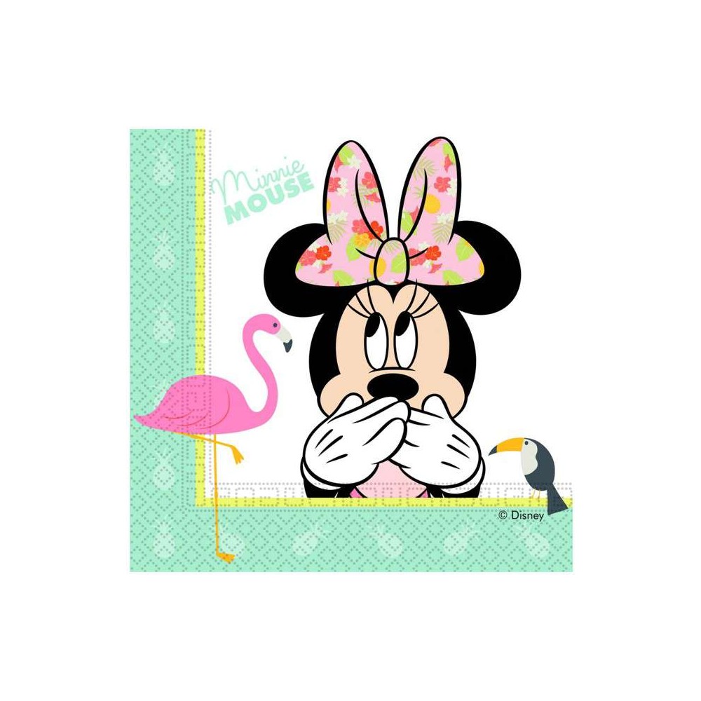 Serwetki "Minnie Mouse Tropical" 33x33 cm, 20 szt.