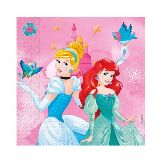 Serwetki "Princess / Księżniczki Disney" 33x33 cm, 20 szt.