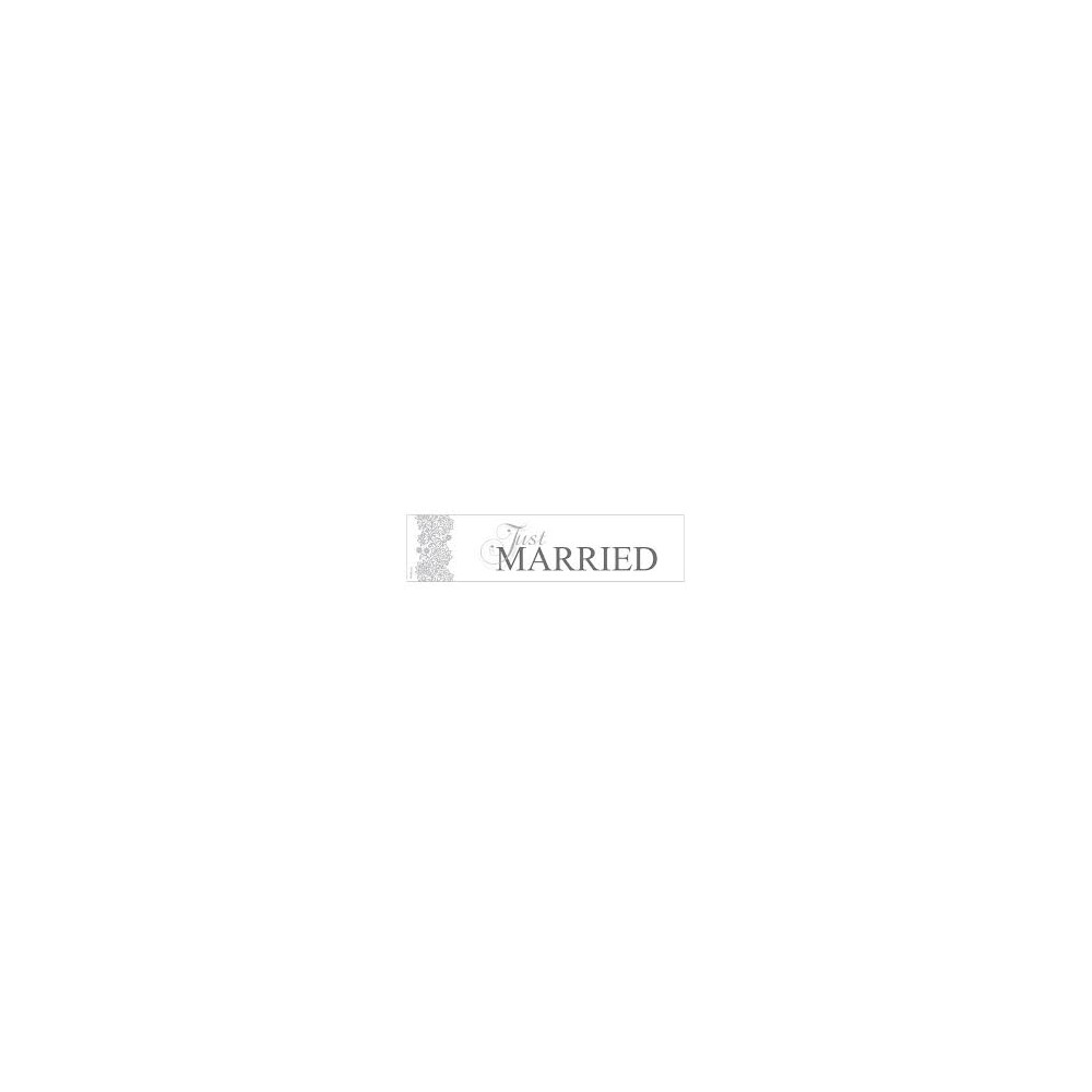 Tablica rejestracyjna JUST MARRIED, 50 x 11,5