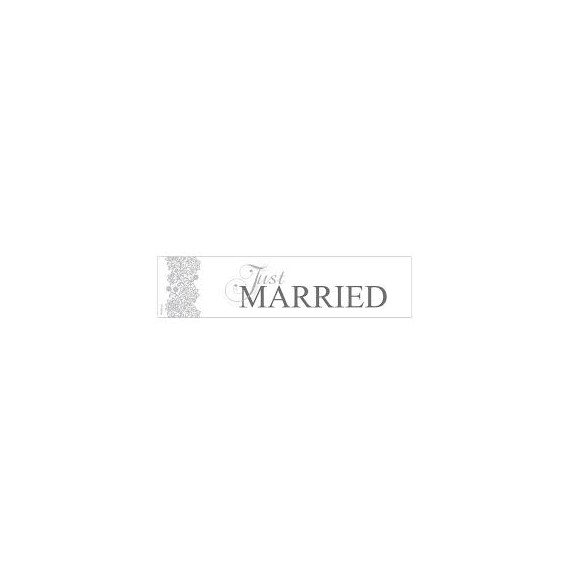 Tablica rejestracyjna JUST MARRIED, 50 x 11,5