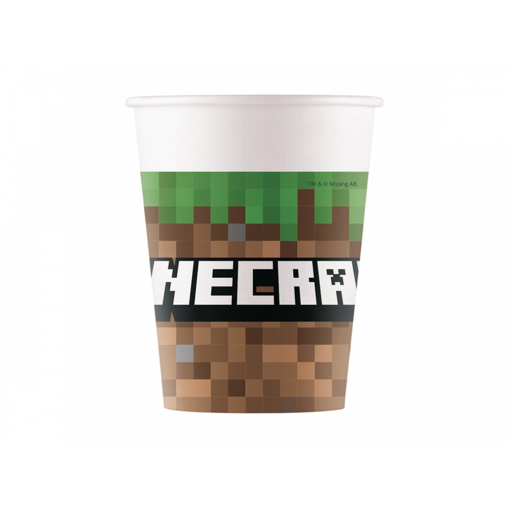 Kubeczki papierowe Minecraft, 8 szt.