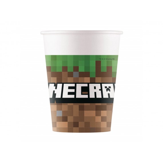 Kubeczki papierowe Minecraft, 8 szt.