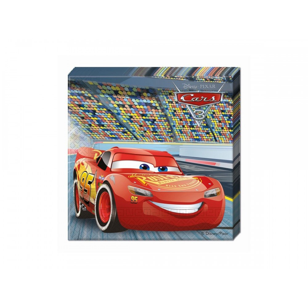 Serwetki "Cars 3" 33x33 cm, 20 szt.