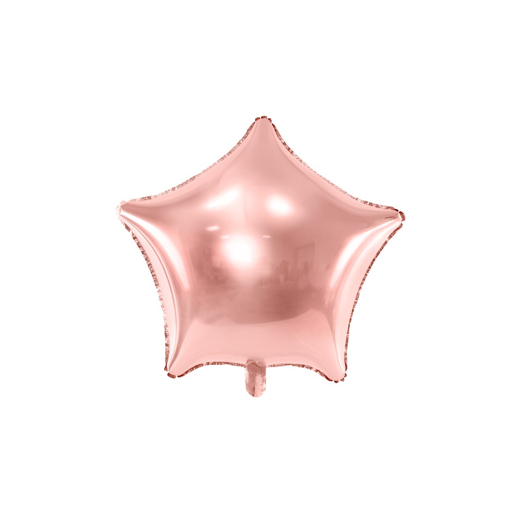 Balon foliowy Gwiazdka, złoto różowy