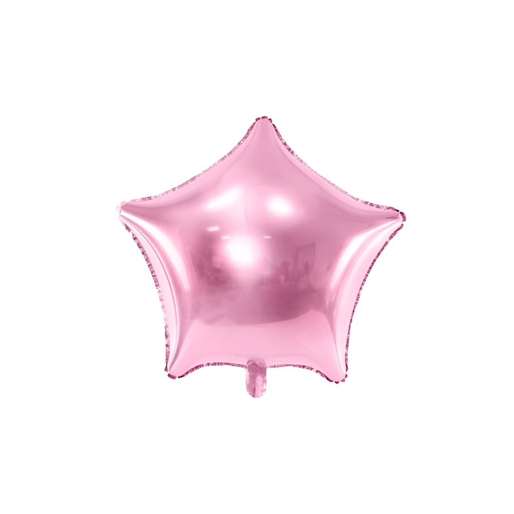Balon foliowy Gwiazdka, jasno różowy