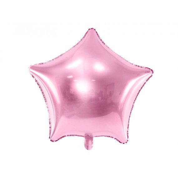 Balon foliowy Gwiazdka, jasno różowy