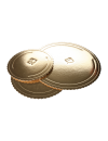 Podkład pod tort okrągły złoty 26 cm