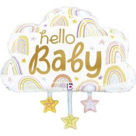 Balon Foliowy Chmurka hello...