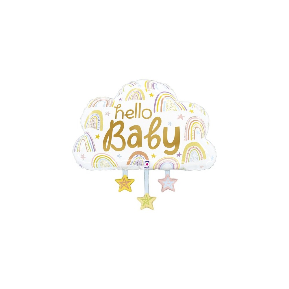 Balon Foliowy Chmurka hello baby 71 cm