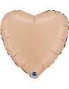Balon foliowy serce satynowe Nude, 18"