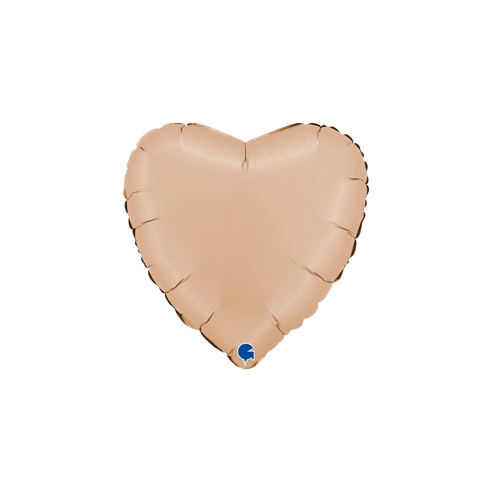 Balon foliowy serce satynowe Nude, 18"