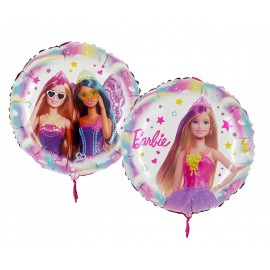 Balon foliowy Barbie 18" kółko
