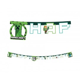 Banner Minecraft - Happy...