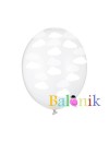 Balon lateksowy przezroczysty chmurki