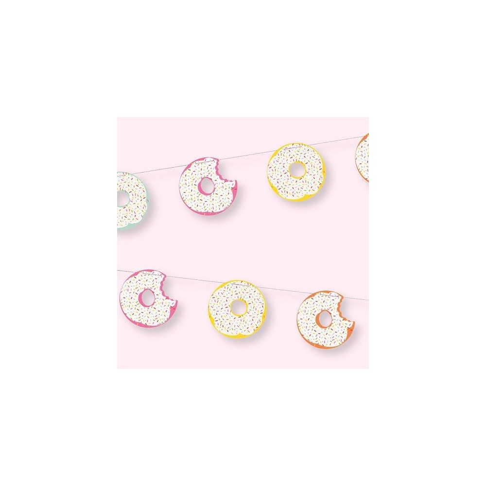 Girlanda papierowa Kolorowe DONUTY, 213 cm