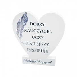 Drewniana tabliczka serce z...