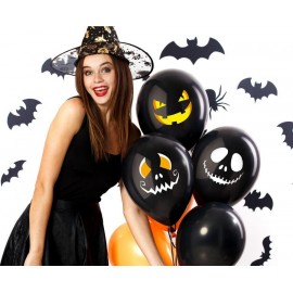 Balony Premium "Halloweenowe twarze", 12" / 3 szt.