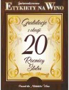 Etykiety na wino - 20 rocznica ślubu
