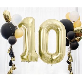 Balon foliowy Cyfra ''1'', 85 cm szampańskie złoto