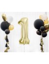 Balon foliowy Cyfra ''1'', 85 cm szampańskie złoto
