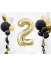 Balon foliowy Cyfra ''2'', 85 cm szampańskie złoto