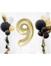 Balon foliowy Cyfra ''9'', 85 cm szampańskie złoto