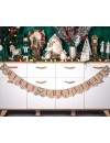 Girlanda papierowa Merry Christmas, listki, 10x13 cm, 250 cm