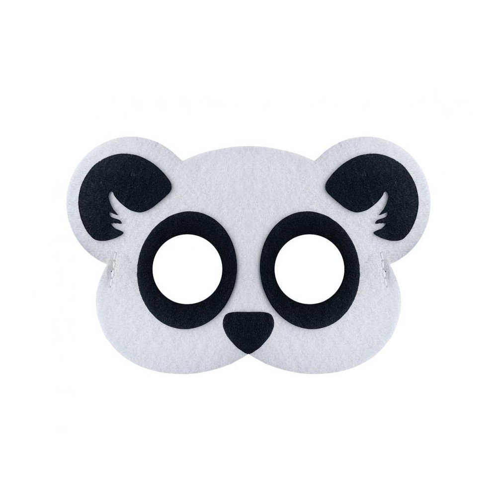 Maska filcowa Panda, 19x12 cm