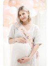 Szarfa Mom to be, blady róż, 75 cm