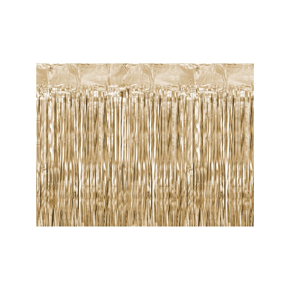 Kurtyna dekoracyjna, złota satynowa , 90x250cm