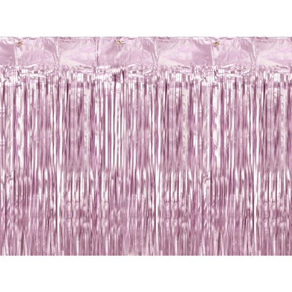 Kurtyna dekoracyjna, wrzosowa satynowa, 90 x 250cm