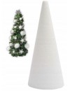 Stożek Styropianowy  30 cm  biały