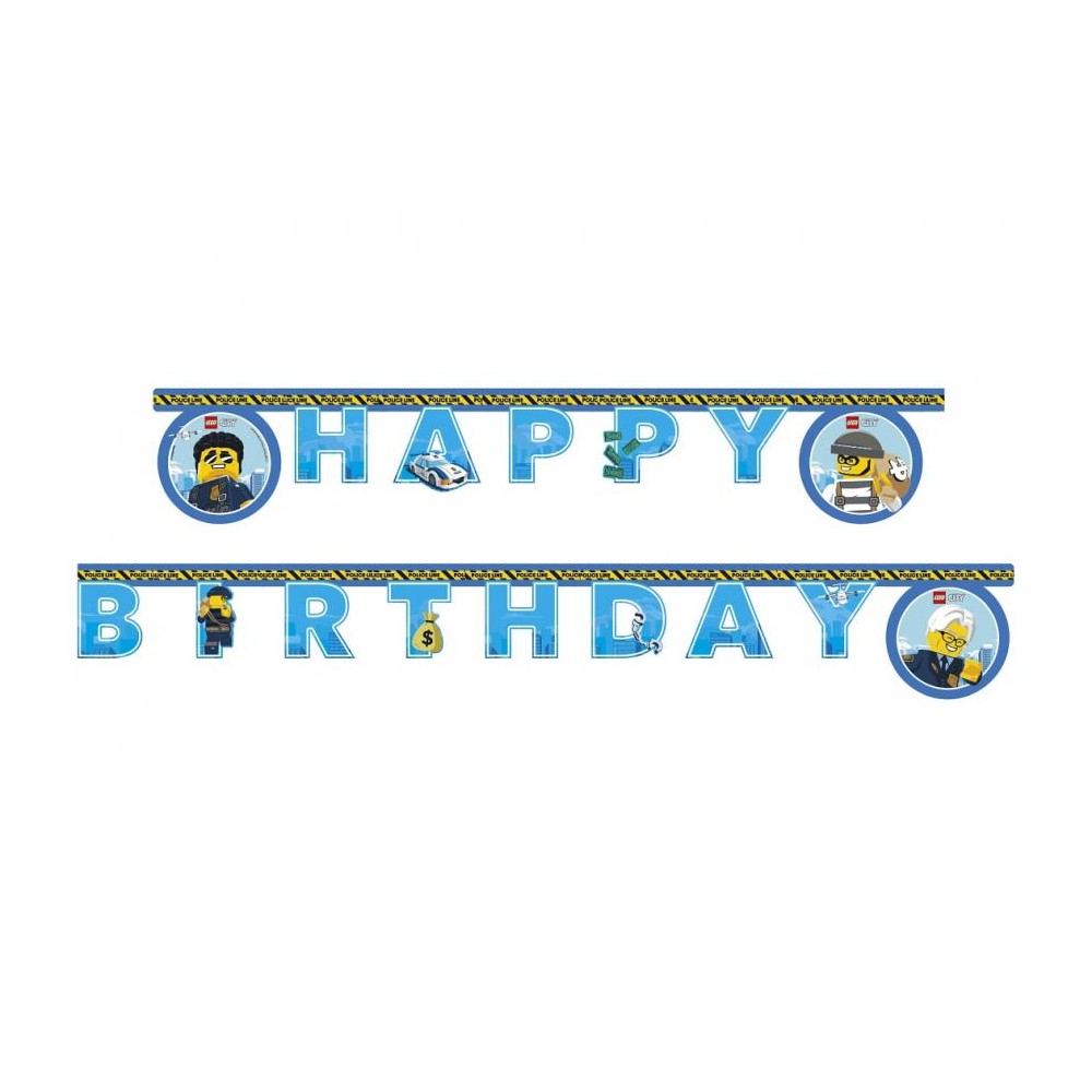 Banner Lego City - Happy Birthday