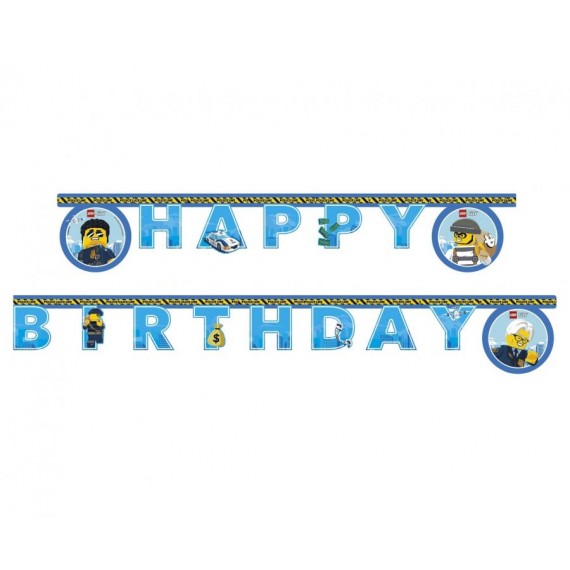 Banner Lego City - Happy Birthday