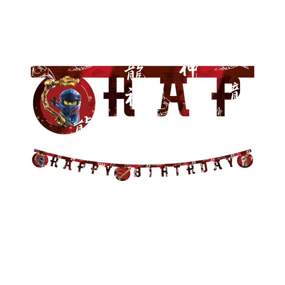 Banner Lego Ninjago - Happy Birthday