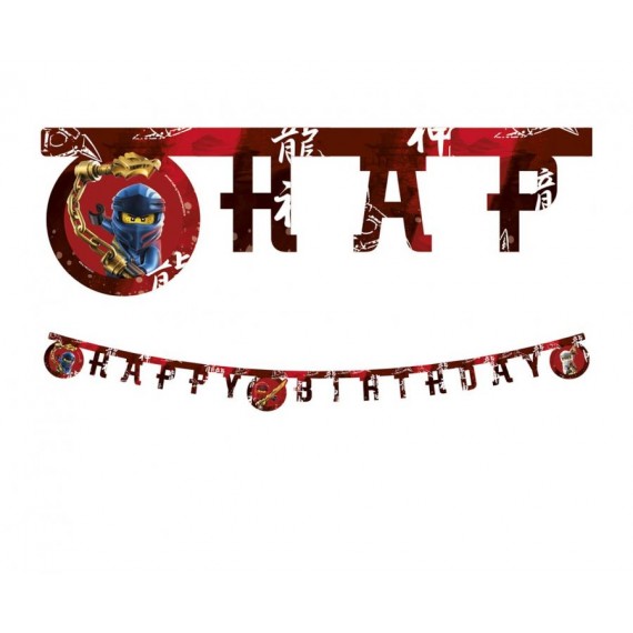 Banner Lego Ninjago - Happy Birthday
